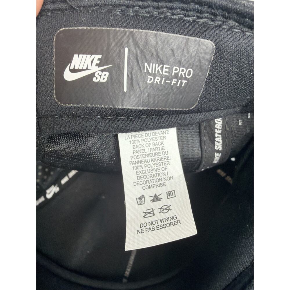 Nike SB Pro Dri-Fit Perforated SnapBack Black Hat - Picture 8 of 11